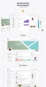 Clone UI Kit - Social network like Facebook