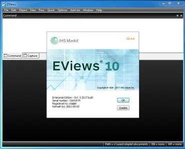 EViews 10 (Patch Date: October 5, 2017)