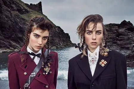 Edie Campbell and Grace Hartzel by Mikael Jansson for Vogue UK September 2016