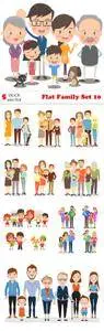 Vectors - Flat Family Set 10