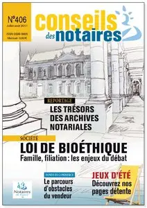 Conseils des Notaires N°406 - Juillet/Aout 2011