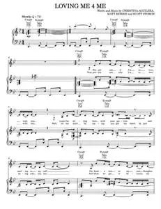 Loving Me 4 Me - Alicia Keys, Christina Aguilera (Piano-Vocal-Guitar)