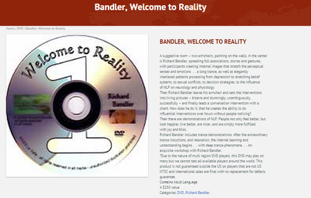 Richard Bandler - Welcome to Reality