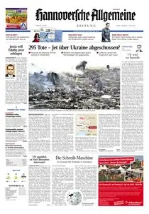 Hannoversche Allgemeine Zeitung - 18.07.2014