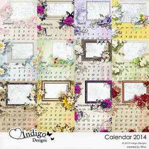 Scrap Calendar 2014