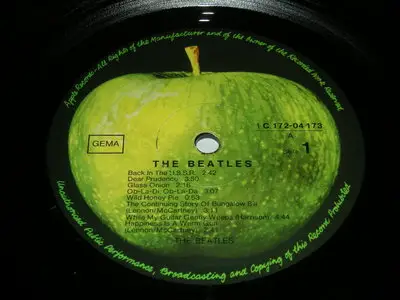 THE BEATLES - WHITE ALBUM (German Stereo Pressing)(192khz VINYL REMASTER) (pbthal rip)