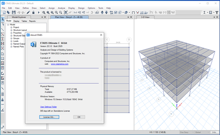 CSI ETABS version 20.3.0