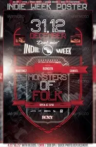 GraphicRiver Indie Week Poster/Flyer Template