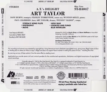 Art Taylor - A.T.'s Delight (1960) {2009 Analogue Productions DSD Remaster}
