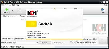 NCH Switch Sound File Converter Plus 5.11