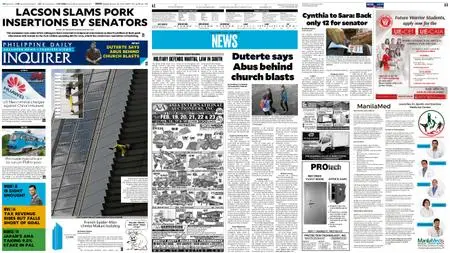 Philippine Daily Inquirer – January 30, 2019