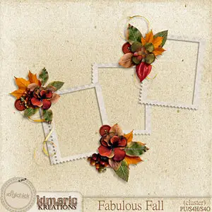 Autumn Scrap Kit: Fall Jubilee &3 Clusters: Fabulous Fall
