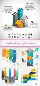 Vector Modern Infographic Arrows qBee