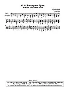 HoretzkyF - Nº. 23. Portuguese Hymn.