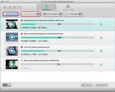 Tenorshare Mac Video Downloader v1.2.0.0 Mac OS X