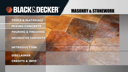 Black & Decker The Complete Guide to Masonry & Stonework (DVD + Book)