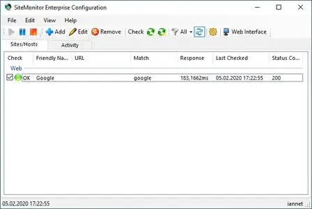 SiteMonitor Enterprise 3.98