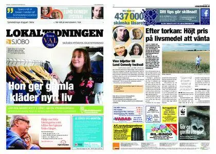 Lokaltidningen Sjöbo – 18 augusti 2018