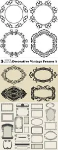 Vectors - Decorative Vintage Frames 7