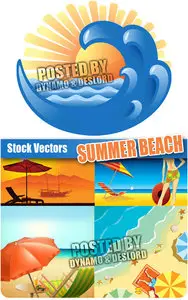 Summer beach - Stock Vectors