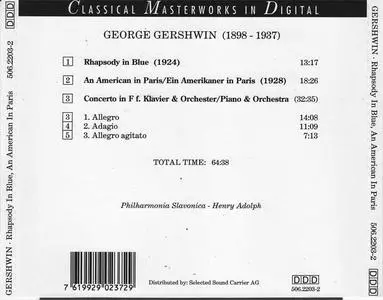 Philharmonia Slavonica - Gershwin: Rhapsody In Blue/An American In Paris (1991) {Selected Sound Carrier}