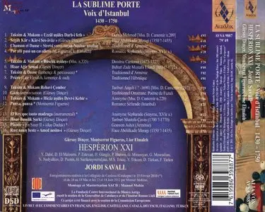 Jordi Savall - La Sublime Porte - Voix d'Istanbul 1430 – 1750 (2011) {Alia Vox AVSA 9887}