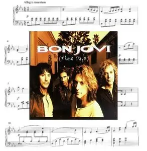 Bon Jovi Sheet Music For Piano, Guitare, Lyrics