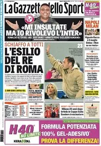 La Gazzetta dello Sport comprese tutte le edizioni locali (Roma, Milano, Sicilia, Puglia) - 22.02.2016