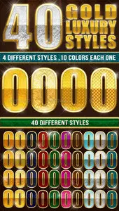 GraphicRiver - 40 Elegant Gold Luxury Styles