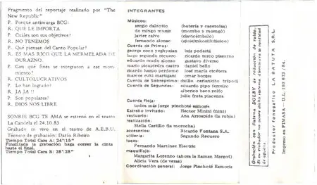 (Very Rare) Antimurga BCG - Sonrie , la BCG te ama (1984)