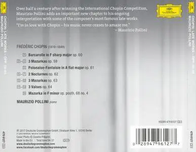 Maurizio Pollini - Frederic Chopin: Late Works, Opp.59-64 (2017)