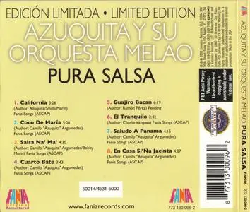 Azuquita Y Su Orquesta Melao - Pura Salsa (1975) {Fania 773 130 096-2 rel 2006}