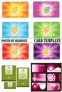 Stock Vector - Card template 1505
