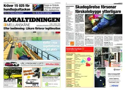 Lokaltidningen Mellanskåne – 21 september 2019