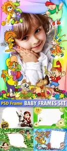 Baby cartoon frames for photos