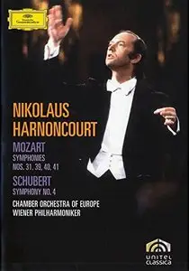 Nikolaus Harnoncourt, Wiener Philharmoniker - Mozart: Symphonies Nos.31, 39-41; Schubert: Symphony No.4 (2007/1984)