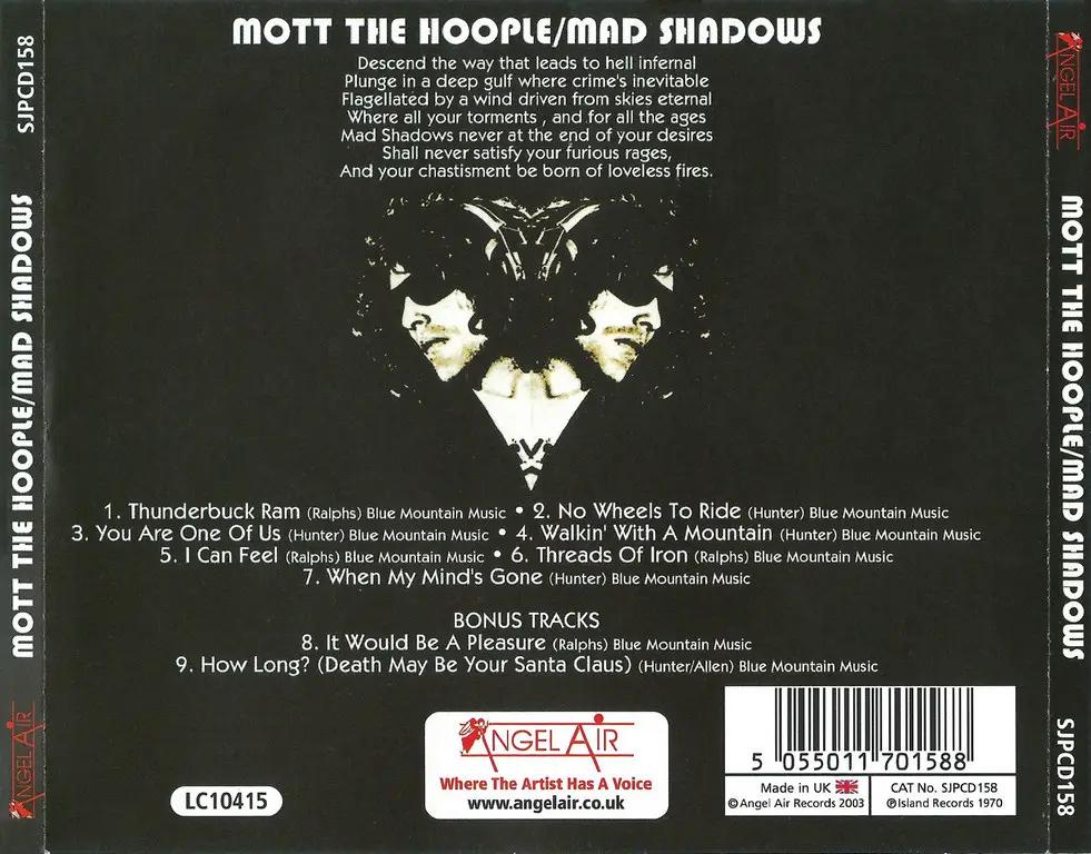 Mad back. Mott the Hoople Mad Shadows 1970. Mott the Hoople 1969. Mott the Hoople "Hoople". Mott the Hoople обложка альбома.