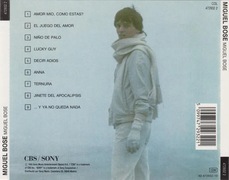 Miguel Bosé - Miguel Bosé (1978) [1992, Reissue]