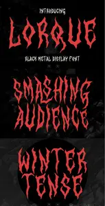 EE - Lorque Black Metal Display Font XL8YK5A