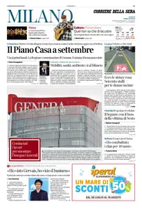 Corriere della Sera Milano - 26 Luglio 2025