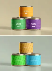 Customizable Tin Can Mockup Template 1679004672