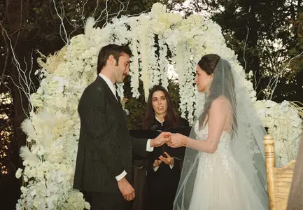 Rainey Qualley's Halloween-Themed Wedding by Dana Boulos