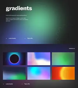 Collection of 50 Gradients - Figma Template