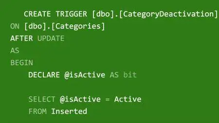 SQL Server: Triggers Stored Procedures and Functions