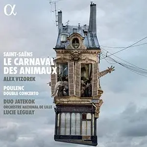 Duo Jatekok, Orchestre National de Lille, Lucie Leguay - Saint-Saëns: Le carnaval des animaux - Poulenc: Double Concerto (2021)