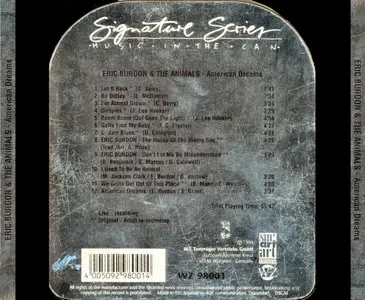 Eric Burdon & The Animals – American Dreams (Signature Series Music In The Can) (Comp. 1994)