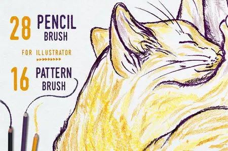 CreativeMarket - Illustrator Pencil Brushes