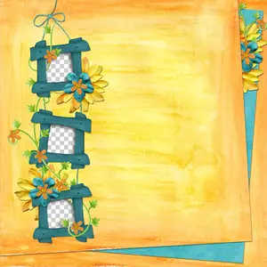 5 Quick Pages: Orange Flowers