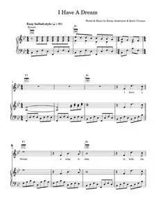 I Have A Dream - ABBA (Piano-Vocal-Guitar (Piano Accompaniment))