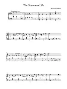 The Strenuous Life - Scott Joplin (Easy Piano)